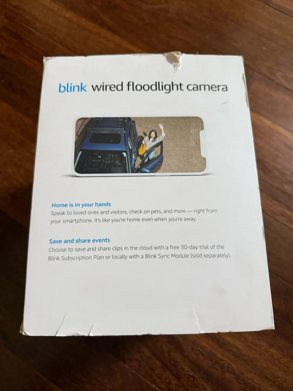 NWT Blink Wired Floodlight Camera - Black